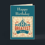 Cartão Feliz Aniversário Chefe Macacos do Circo Engraçado<br><div class="desc">Parabéns,  Chefe Maior,  na Terra,  os Macacos do Circo te desejam um Feliz Aniversário.</div>