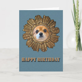 Cartão Feliz aniversário Chihuahua