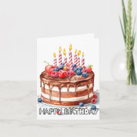Feliz aniversário, Chocolate Chocolate Cake Art