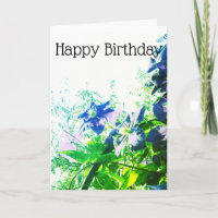 *~* Feliz Aniversário Clematis Blue Flower Persona