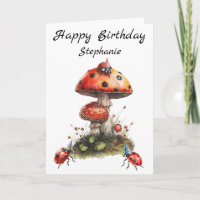 Feliz Aniversário, Cogumelos Ladybugs