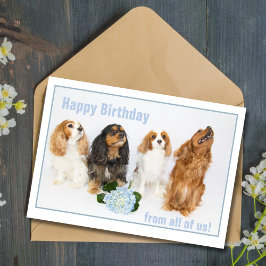 Cartão Feliz Aniversário Colega de Trabalho Cavalier King