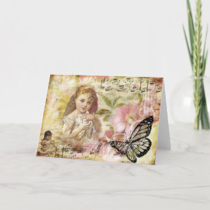 Cartão Feliz Aniversário Collage