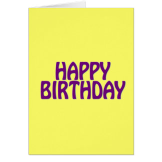 Cartão Feliz Aniversário Colorido