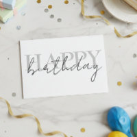 Feliz Aniversário Colorido Simples