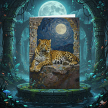 Feliz Aniversário com Tema de Leopardo para meu Ma