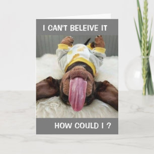 CARTÃO FELIZ ANIVERSÁRIO-COMO EU PODERIA? PLACA