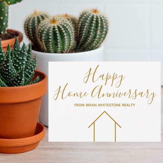 Cartão Feliz Aniversário Companhia Imobiliária Casa Ouro (Criador carregado)