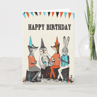 Cartão Feliz aniversario - cumprimentos bonitos dos