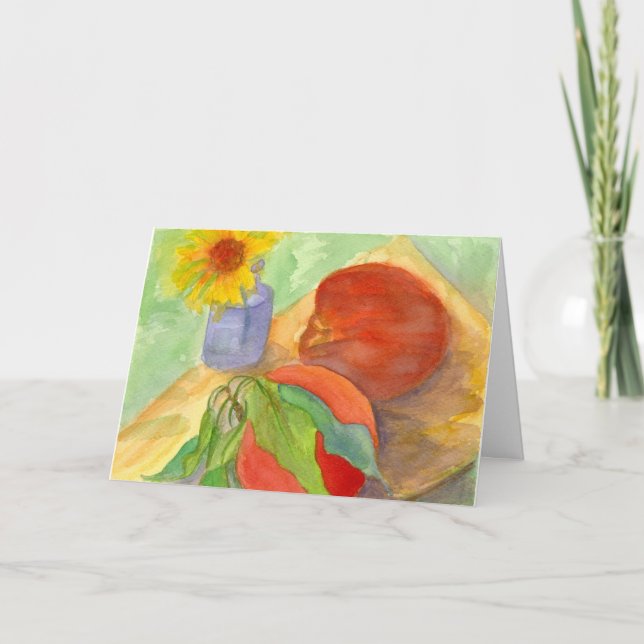 Cartão Feliz aniversario da flor da margarida da fruta (Frente)