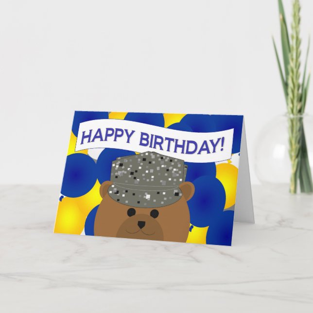 Cartão Feliz Aniversário da Força Aérea. (Frente)