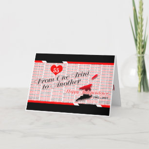 Cartão Feliz aniversário da independência do T&T