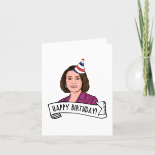 Cartão Feliz Aniversário da Nancy Pelosi