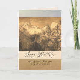 Cartão Feliz Aniversário da Natureza ao ar livre