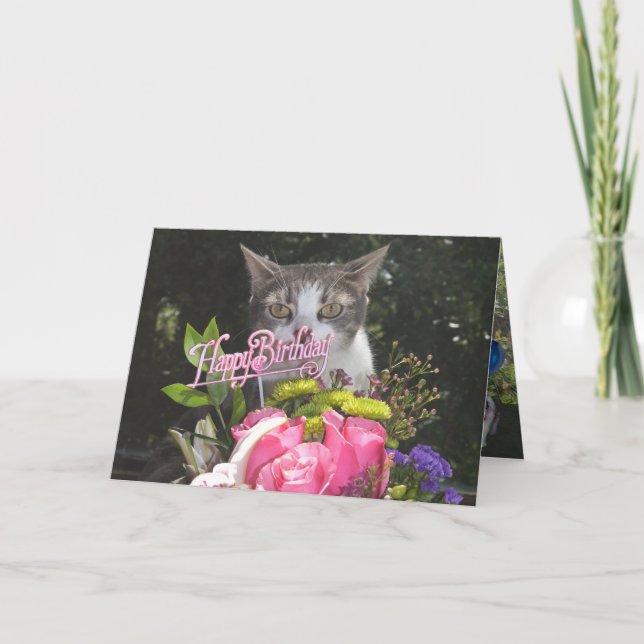 Cartão Feliz Aniversário da Nossa Casa (Frente)