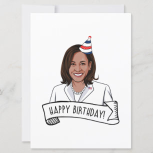 Cartão Feliz Aniversário da parte de Kamala Harris