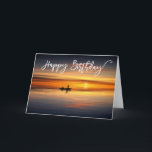 Cartão Feliz Aniversário Da Pesca Do Lago HIm<br><div class="desc">Este design foi criado através da arte digital. Pode ser personalizado clicando no botão personalizar e alterando a cor, adicionando um nome, iniciais ou as suas palavras favoritas. Entre em contato comigo em colorflowcreations@gmail.com se você quiser usar este design em outro produto. Compre minha pintura de acrílico abstrato original para...</div>
