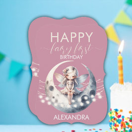 Cartão Feliz Aniversário da Primeira Rapariga Mágica