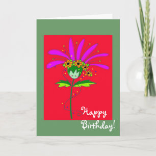 Cartão Feliz aniversário Daisy