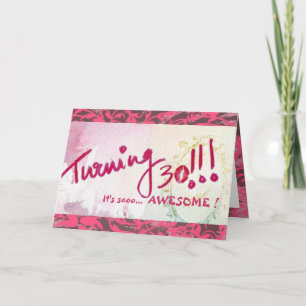 Cartão Feliz aniversário de 30 anos, Irmã! (Personalizáve