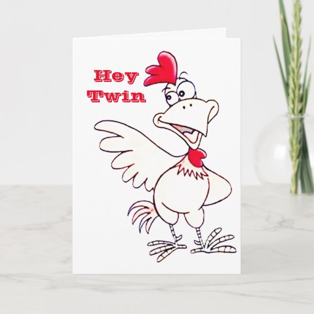 Cartão FELIZ "aniversário de 40 anos" AO MEU **TWIN** (Frente)