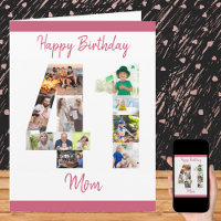 Feliz aniversário de 41 ruas, mãe número 41, Colag