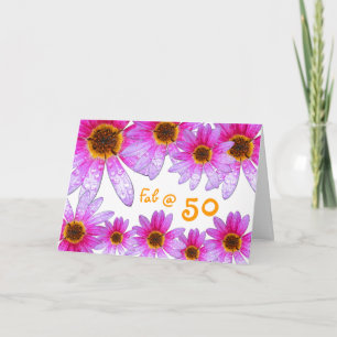 Cartão Feliz aniversário de 50 anos!