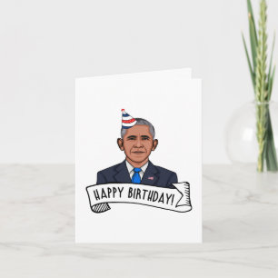 Cartão Feliz Aniversário de Barack Obama