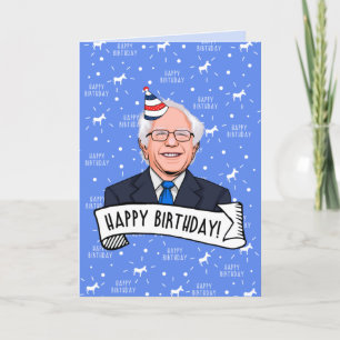 Cartão Feliz Aniversário De Bernie Sanders