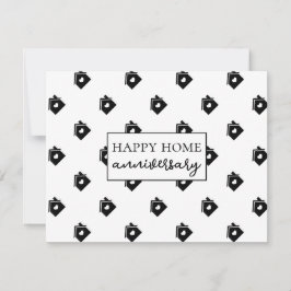 Cartão Feliz Aniversário de Casa Feliz Imóvel