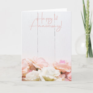 Cartão Feliz aniversário de casamento de ruas