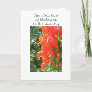 Cartão Feliz Aniversário De Casamento Irmã E Marido