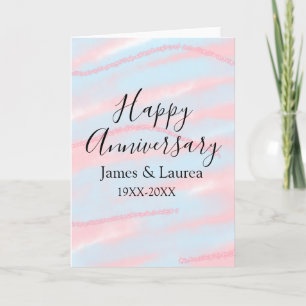 Cartão Feliz aniversário de casamento nome data ano paste