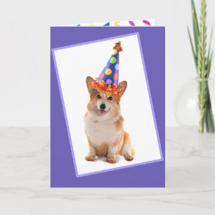 Cartão Feliz aniversário de Corgi