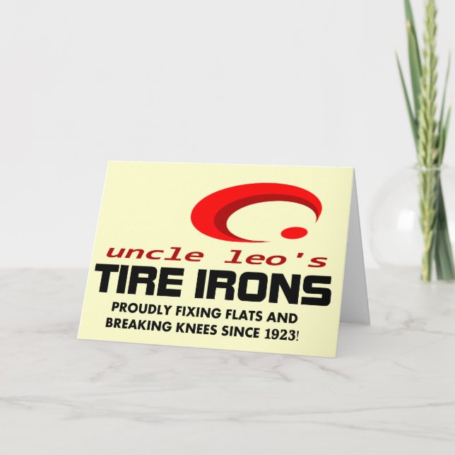 Cartão Feliz aniversario de Equipe do tio Leo (Frente)