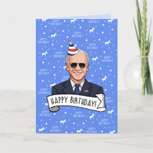 Cartão Feliz aniversário de Joe Biden