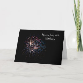 Cartão Feliz aniversário de julho