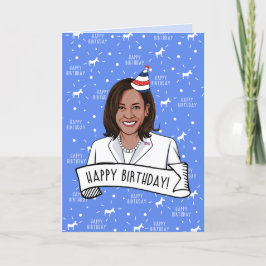 Cartão Feliz Aniversário de Kamala Harris