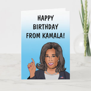 Cartão Feliz Aniversário De Kamala Harris Card