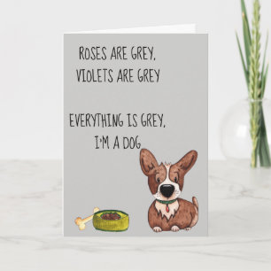 Cartão Feliz Aniversário de Nascimento  do Humor Canino