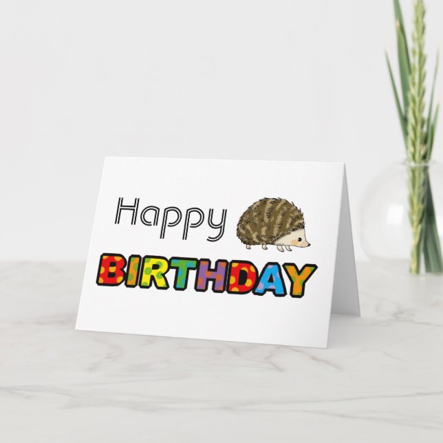 Cartão Feliz aniversário de óvora (Frente)