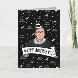 Cartão Feliz Aniversário De Ruth Bader Ginsburg