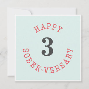 Cartão Feliz aniversário de Sober