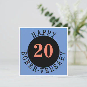 Cartão Feliz aniversário de Sober