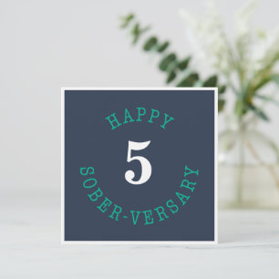 Cartão Feliz aniversário de Sober
