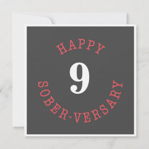 Cartão Feliz aniversário de Sober