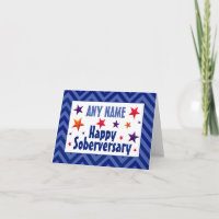 Feliz Aniversário de Sobriedade Personalizado aniv