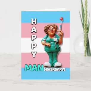 Cartão Feliz Aniversário de Testosterona - Manniversário