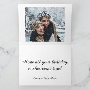 Cartão Feliz Aniversário Deseja Texto Fotográfico Ave Aqu