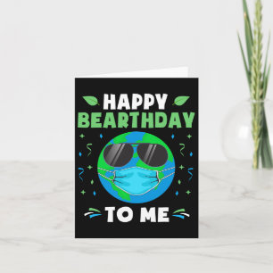 Cartão Feliz aniversário Dia da Terra Engraçado Terra Ves